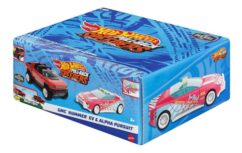 Hot Wheels Pullback Gmc Hummer EV y Alpha Pursuit - Mattel