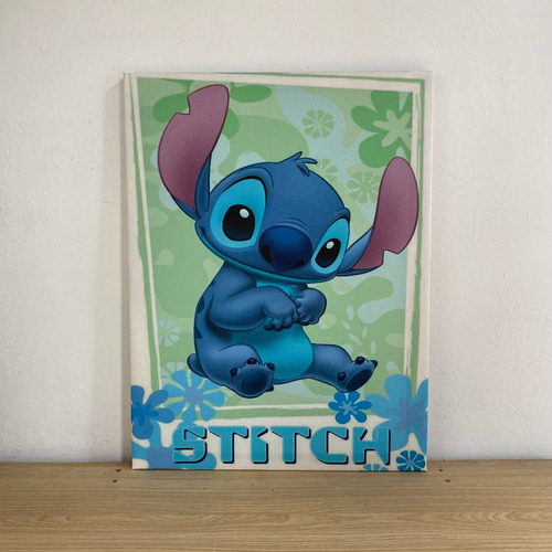 Cuadro Decorativo 30x40 Stitch Rocky Simpsons Dragon B Y Más Stitch Verde