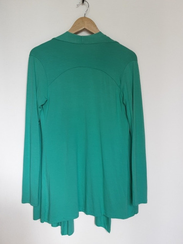 Imagen 8 de 10 de Chaleco Oversize Abierto Color Verde Agua, Talla L