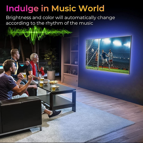Imagen 5 de 7 de Cinta Led Inteligente Wifi Para Tv - Inmersión Rgb C/cámara