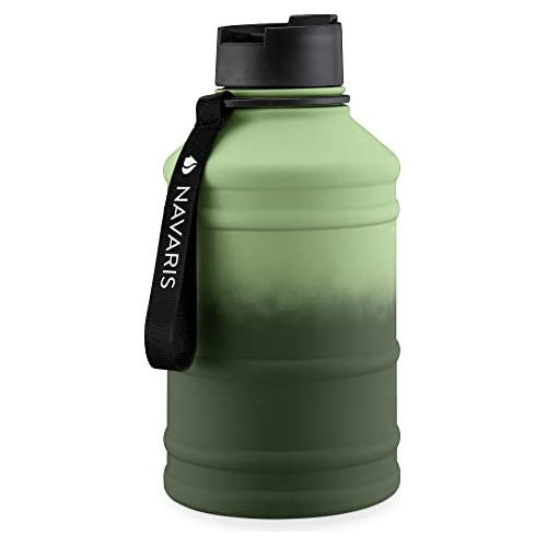 Botella De Agua De Acero Inoxidable Navaris - Cantimplora Gr