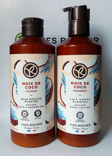 Kit Gel De Ducha Y Crema Corporal Yves Rocher Noix De Coco