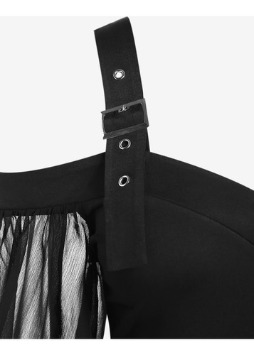 Rose Gal Rosegal Top Gótico De Talla Grande Para Mujer, Tira