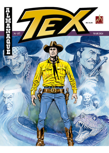 Tex Almanaque Nº 057, De Boselli, Mauro / Giusfredi, Giorgio. Tex, Vol. 1. Editorial Mythos Editora, Tapa Mole En Português, 2024