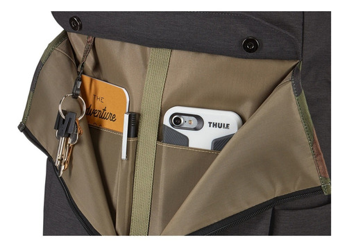 Imagem 4 de 9 de Mochila Para Notebook Lithos 20 L - Rooibos/forest - Thule