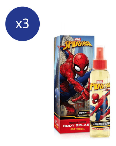 Pack Body Splash Algabo Kids Spiderman 125 Ml