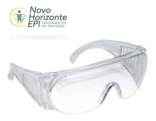 Óculos Ampla Visão De Sobrepor - Incolor / Transparente