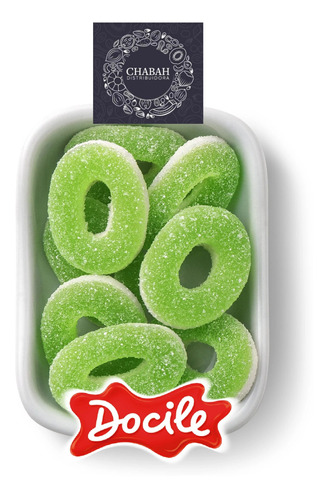 Gomitas Aros Manzana Verde Docile 1 Kilo