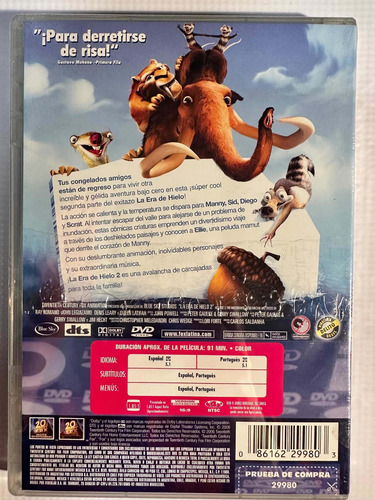 Dvd - Ice Age 2 The Meltdown (la Era De Hielo 2) (Usado)