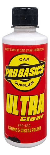 Ultra Clear Pulidor Pulimento Cristal, Cromos, Metales 250ml
