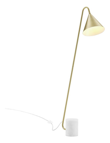 Eei-6531-sbr Ayla - Lámpara De Pie Con Base De Mármol, Latón