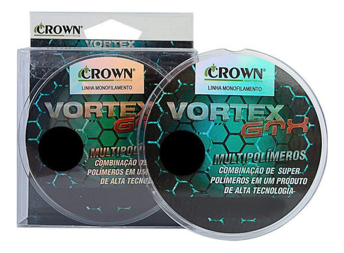 Linha Crown Vortex Gtx Monofilamento 0,33mm 23lbs 300m