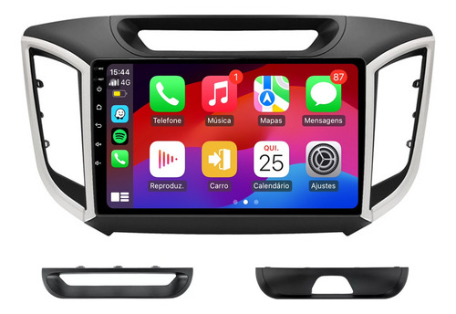 Multimidia 9p Creta 14/21 Carplay Android Auto Mp5 + Ré