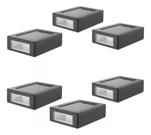 comprar Pack 6 Lampara Aplique Led Solar Jardín Exterior Impermeable