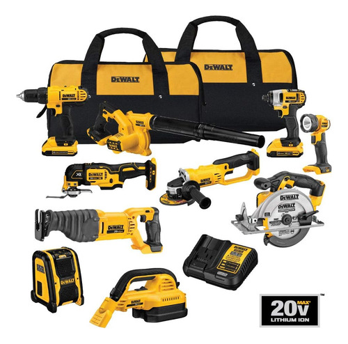 Kit Combinado Dewalt De Taladro Inalámbrico Máx. De 20 V, 10