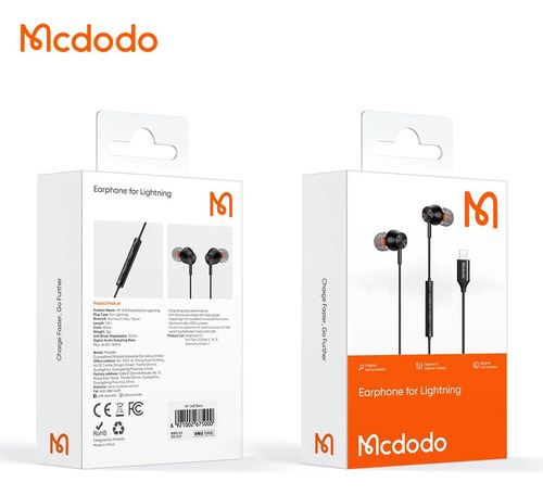 Mcdodo Earphone For Lightning