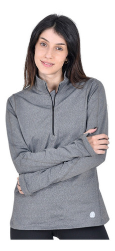 Buzo Mujer Deportivo Gimnasio Medio Cierre Fitness Running