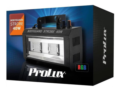 Imagen 2 de 3 de Strobo Prolux Bodyguard Fiesta Rgb 40w Luz Estrobo Led Dj