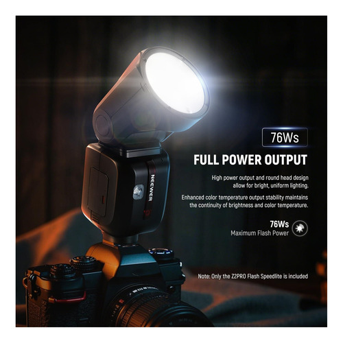Neewer Z2pro-n 2.4g Ttl Cabeza Redonda Flash Speedlite Con