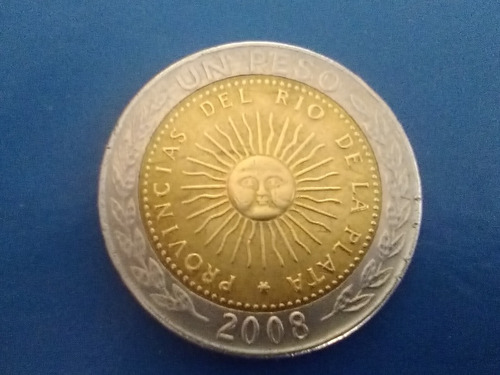 Argentina 2008 1 Un Peso Monedas De La República Argentina 