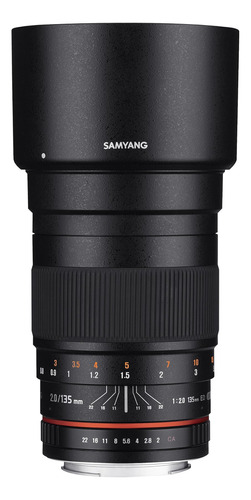 Teleobjetivo Samyang Ed Umc De 135 Mm Para Cámaras Réflex Di