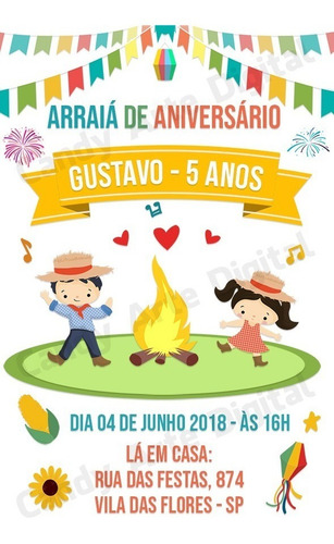 Convite Digital Arraia De Aniversario Festa Junina Modelo 3 Mercado Livre Convite Digital Arraia De Aniversario Festa Junina Modelo 3 Mercado Livre