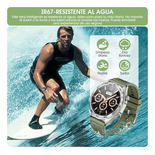 Smartwatch Hombre Bt Llamada Reloj Inteligente Deportivo E18