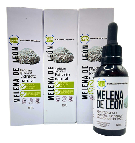 Extracto Hongo Melena De Leon Combo Pack 180ml