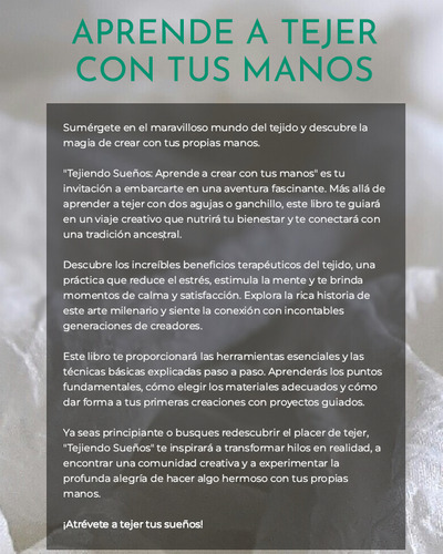 Curso De Tejido: Aprende A Tejer Con Tus Manos (pdf + Mp3)