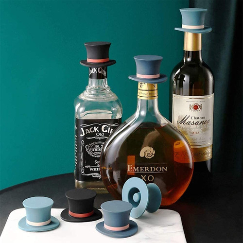 Tapón De Silicona Para Botella De Vino, Divertido Tapón De V