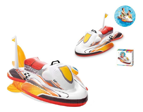 Boia Inflável Bote Jet Ski Intex Infantil Crianças Piscina