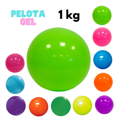 Pelota Gel 1 Kg Peso Ejercicio Pilates Yoga Balon Crrossfit