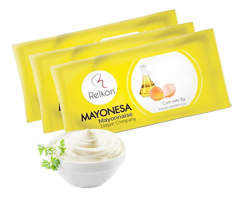 Mayonesa En Sachet De 8g Caja 300 Unidades - Mayonesa Relkon