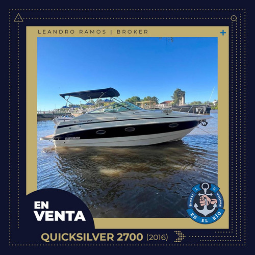 Quicksilver 2700 Año 2016 Volvo 300 Hp/ Duoprop