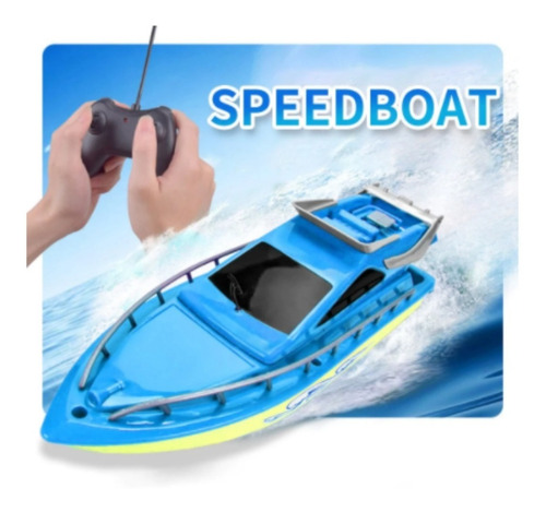 Imagem 4 de 4 de Barco De Controle Remoto Envio Imediato 10 Km/h Rápido No Br