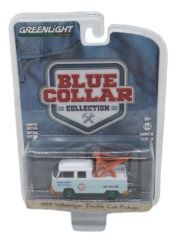 Greenlight Green Machine Chase Blue Collar 1969 Vw Double Ca