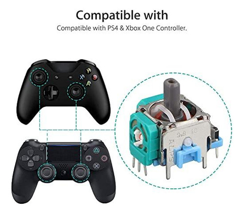Joystick De Repuesto Eeekit 3d Para Ps4 Dualshock 4 Xb, Paqu
