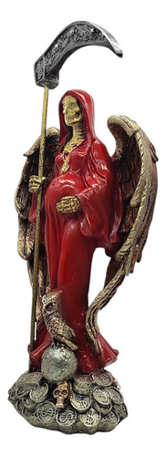 Santa Muerte Reencarnada Y Embarazada 31cm Rojo