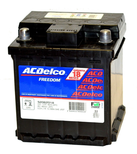 Batería Acdelco 75 Amp. 18 Meses