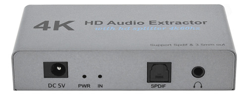 Convertidor Extractor 4k De Alta Definición, 1 Punto, 2 Puer