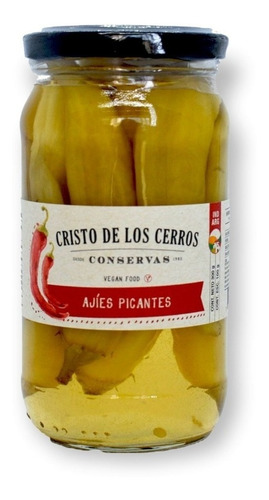 Ajies Picantes En Vinagre De Alcohol 300/100 Cristo