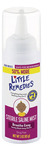Little Remedies Agua Salina Nasal Para Recien Nacidos, 85g