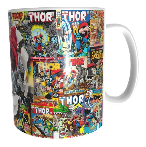 Imagen 2 de 3 de Taza Comics Coleccionable Thor Dios Del Trueno Vengadores#12