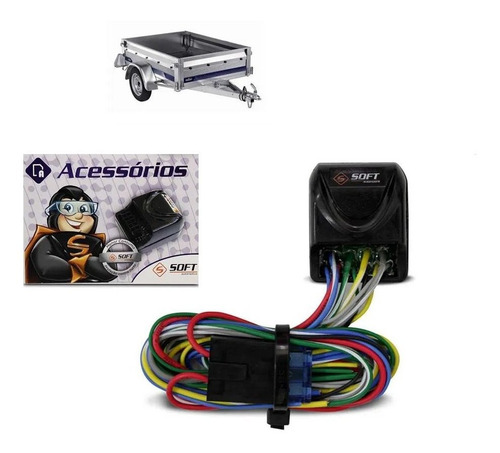 Módulo Para Luz Da Carretinha 4 Canais Lc Reboque Easy Soft 