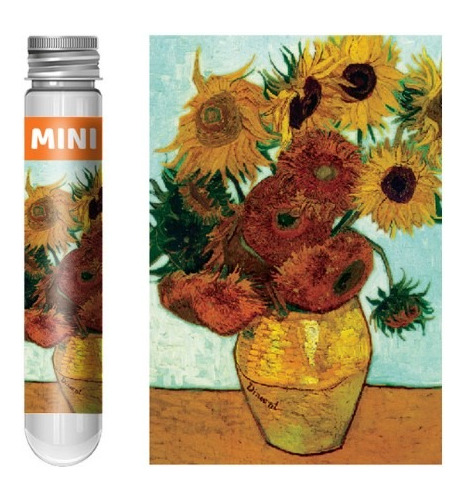 Mini Rompecabezas En Tubo Los Girasoles Van Gogh 150 Pzas