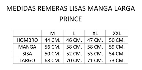 Imagen 4 de 10 de Remera Manga Larga Hombre Prince Algodon Cuello V