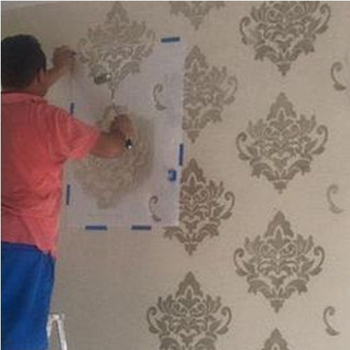 Imagen 2 de 9 de Plantilla Decorativa Living Frances 60 X 80 Gf Stencil