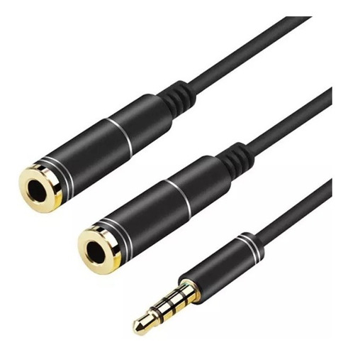 Splitter Cable Adaptador Audio Y Micrófono 3.5 Mm  