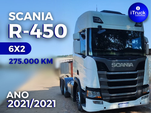 Scania R450 A 6x2 Ano 2021/2021 Retarder C/ 275.000 Km = Fh4