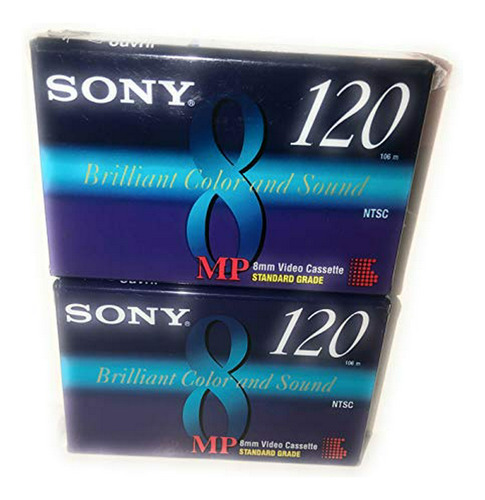 Casete De Video Sony 8mm Estándar (2 Unidades)